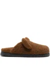 Fendi Brown Slip-on Slides In Brown