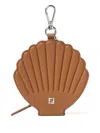 Fendi Shell Charm In Brown