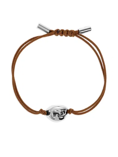 Fendi Shell-detail Cord Bracelet