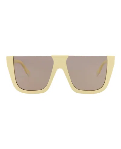 Fendi Shield-frame Acetate Sunglasses With Saddle Nose Bridge