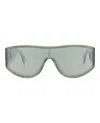 Fendi Shield-frame Injection Sunglasses With Saddle Nose Bridge