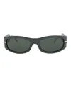 Fendi Shield-frame Injection Sunglasses With Saddle Nose Bridge