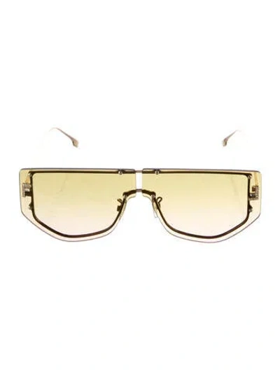 Pre-owned Fendi Shield Gradient Sunglasses