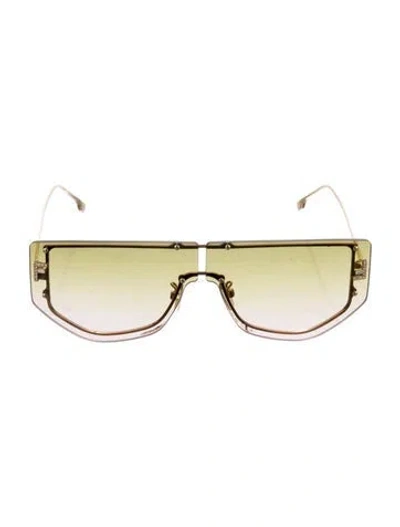 Pre-owned Fendi Shield Gradient Sunglasses W/ Tags
