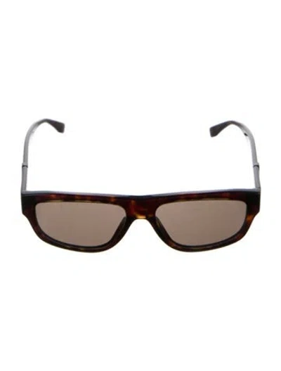 Pre-owned Fendi Shield Tinted Sunglasses In Brown