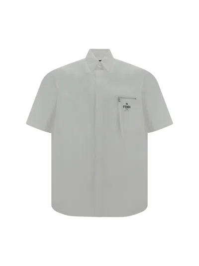 Fendi Shirt In Bianco