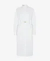 Fendi Abito In Popeline Bianco In White
