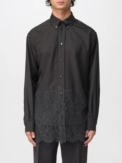 Fendi Shirt  Men Color Leather In Black