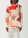 Fendi Patchwork Printed Long-sleeved Shirt In Multi