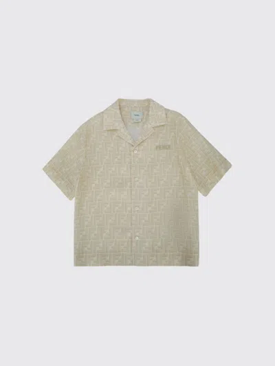 Fendi Shirt Kids In Neutral