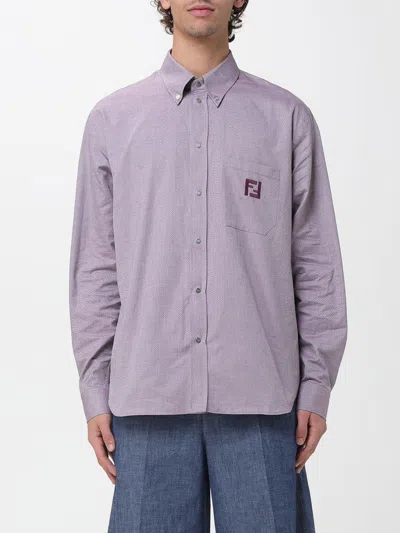 Fendi Shirt Men  In Purple