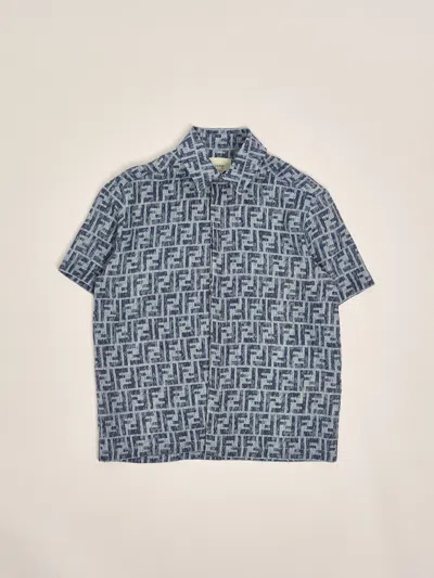 Fendi Kids' Shirt Shirt In Blue