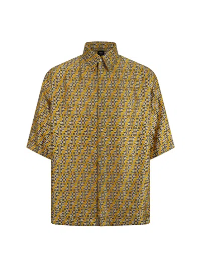 FENDI PRINTED SILK SHIRT