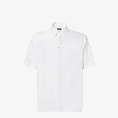 Fendi Cotton Shirt In White