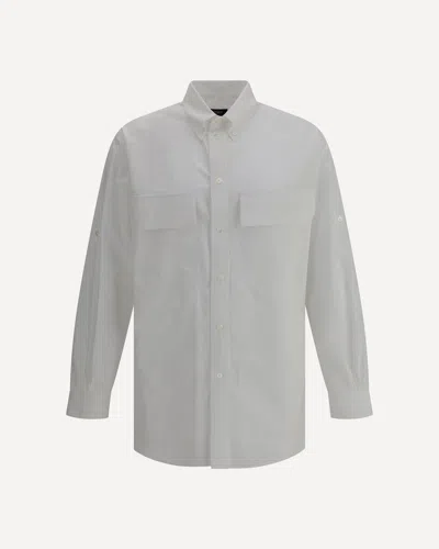 Fendi Shirt With Large Pockets In White