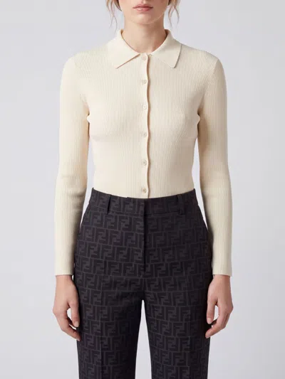Fendi Shirt Woman In Neutral