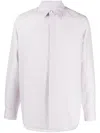 Fendi Silk Shirt With Micro Ff Karligraphy Pattern