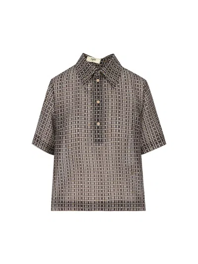 Fendi Shirts In Brown