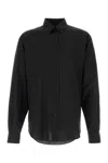 Fendi Wool Shirt Long Sleeves In Black
