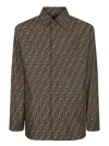 Fendi Blouson In Brown