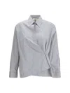 Fendi Multicolor Cotton Pattern Shirt In Gray