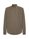 Fendi Long Sleeved Buttoned Shirt In Nutmeg