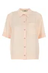 Fendi Ff Pattern Silk Shirt In Printed