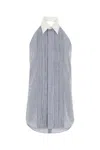 Fendi Embroidered Viscose Blend Shirt In Stripped