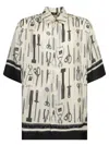 Fendi Multicolor Tools Print Shirt In White