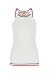 Fendi White Ff Sleeveless Top