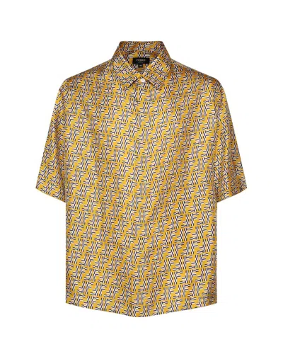 Fendi Shirts In Yellow, Light Blue