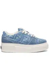 Fendi Low-top Sneakers With Contrast Stitching And Platform Sole