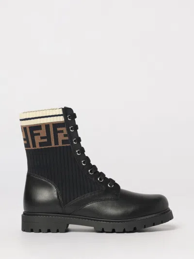 Fendi Shoes Kids  In Black