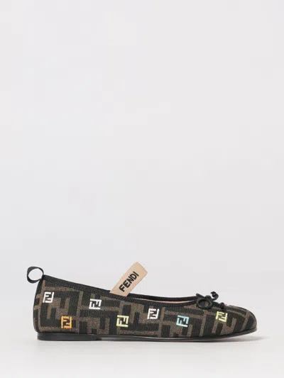 Fendi Shoes Kids  In Brown