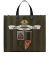 Fendi Structured Tote Bag With Detachable Strap And Top Handles In Multicolor