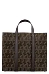 Fendi Recycled Ff Jacquard Fabric Tote Bag In Multicolor