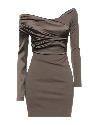 Fendi Short Dresses In Khaki