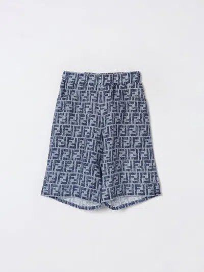 Fendi Kids' Shorts  Kinder Farbe Blau In Blue