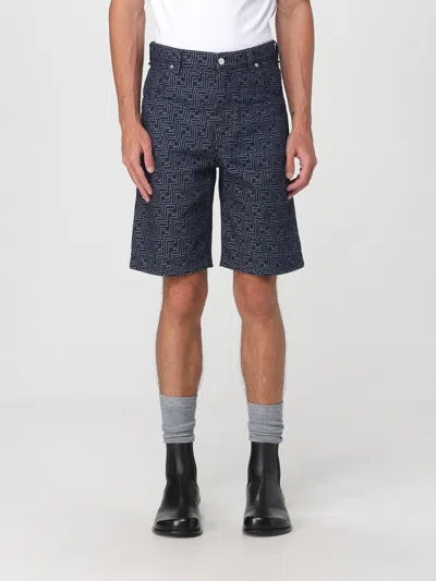 Fendi Short  Men Color Indigo In Purple