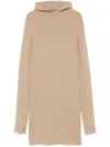 Fendi Short Fitted Dress With Hood In Neutral
