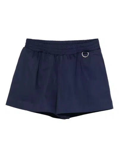 Fendi Short Skirt "gabardine" In Blue