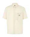 Fendi Short-sleeve Cotton Shirt In White