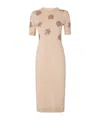Fendi Wool Dresses With Embroidery In Pink