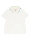 Fendi Short-sleeve Logo Polo Shirt In White