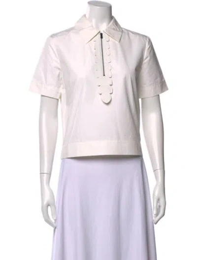 Pre-owned Fendi Short Sleeve Polo In Pink