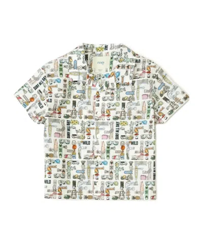 FENDI SHORT-SLEEVE PRINT SHIRT