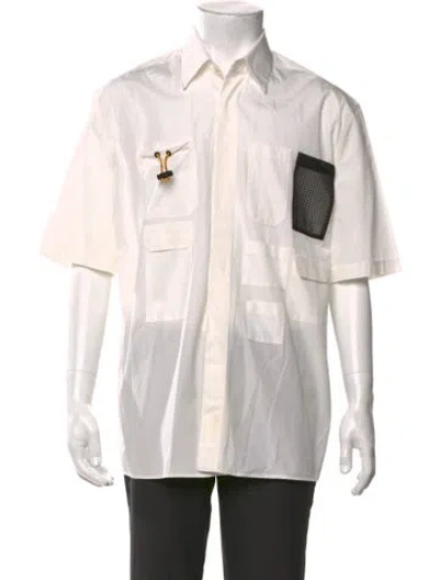 Pre-owned Fendi Short Sleeve Shirt In White