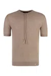 Fendi Wool Mesh Jumper In Beige