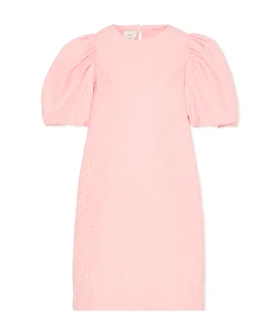Fendi Short-sleeved Dress In Pink