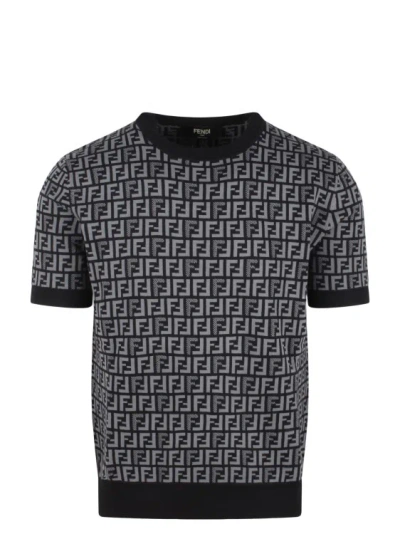 FENDI SHORT SLEEVED FF JUMPER